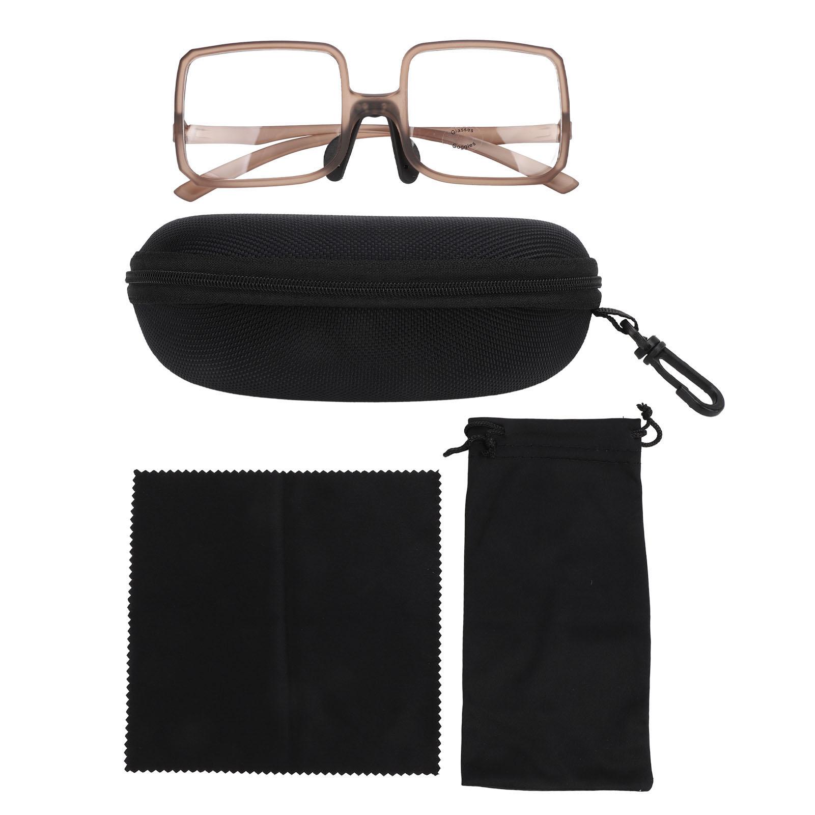 

Billiard Glasses TR90 Adjustable Nose Pad Wide Field Lightweight Cue Sports Safety Glasses Myopia Glasses Compatible Brown