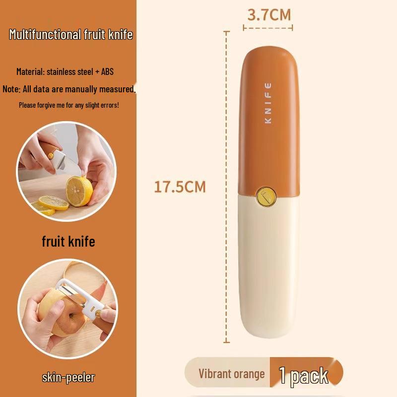 Multifunctional Double-Headed Fruit Peeler Knife for Home and Dorm Use