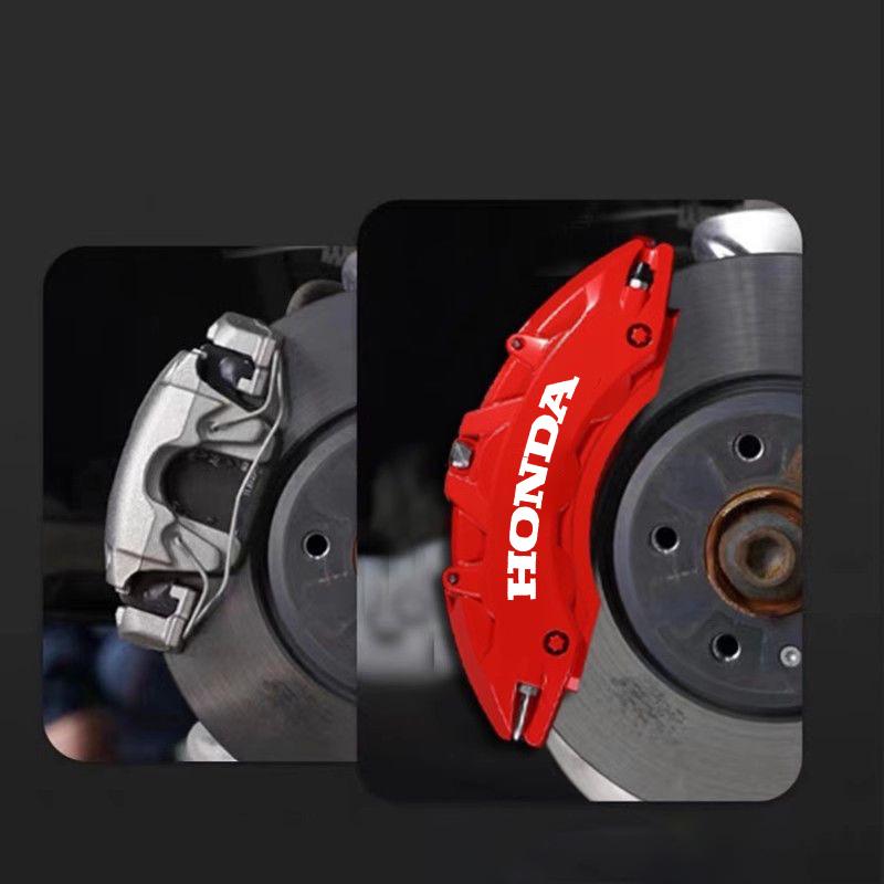 For Honda Civic Fit Jazz Accord Pilot CRV Odyssey HRV Modified Car Wheel Brake Caliper Sticker Tire Decoration Decal Accessories