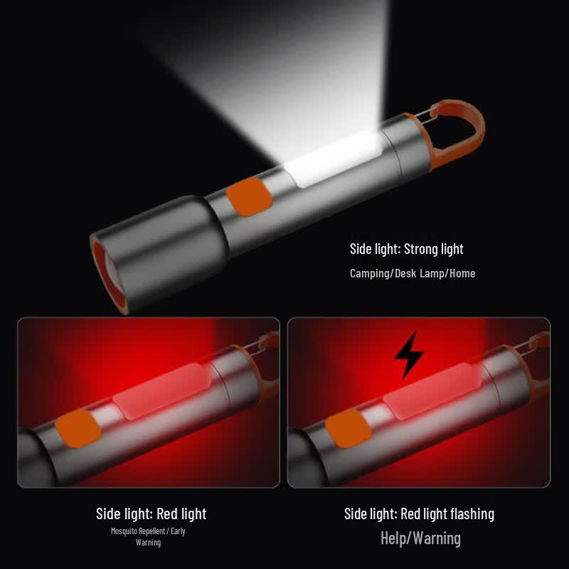 Lishi Outdoor Rechargeable Zoom Flashlight