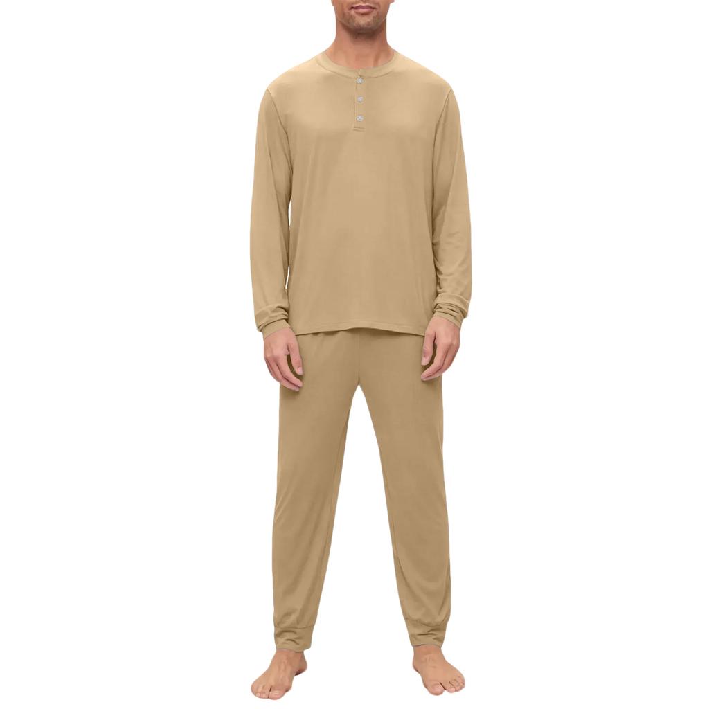 Men's Pajama Set, Long Sleeve And Long Pants, Two-piece Set