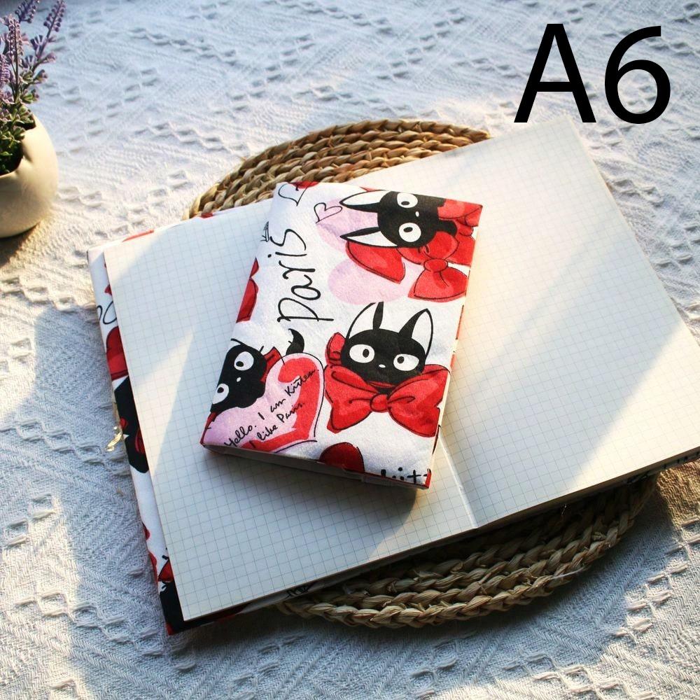 

Fromthenon 1PC A5 A6 Weeks Bow-Tie Black Cat in Paris тканевая обложка для книги чехол для планировщика обложка для журнала офисные канцелярские принадлежности
