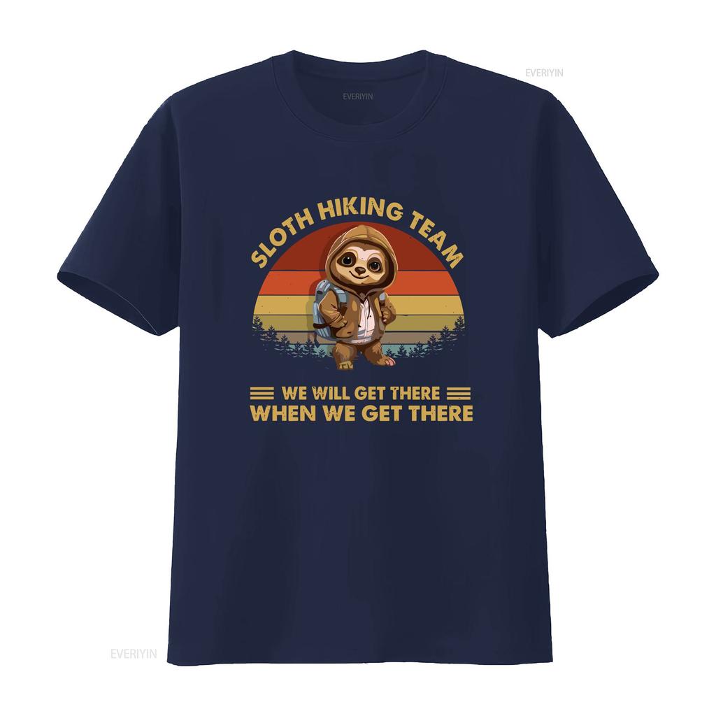 Sloth Hiking Team We Will Get There When lovers shirt for enthusiasts enthusiastic hikers vintage Washed homme Unisex Slightly