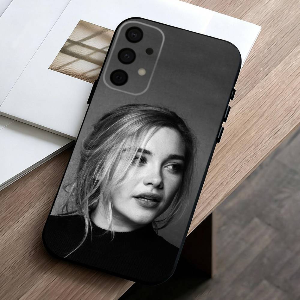 Indie-Darling F-Florence P-Pugh Phone Case For Samsung Galaxy A73,A72,A71,A70,A53,A52,A51,Soft Silicone Black Cover