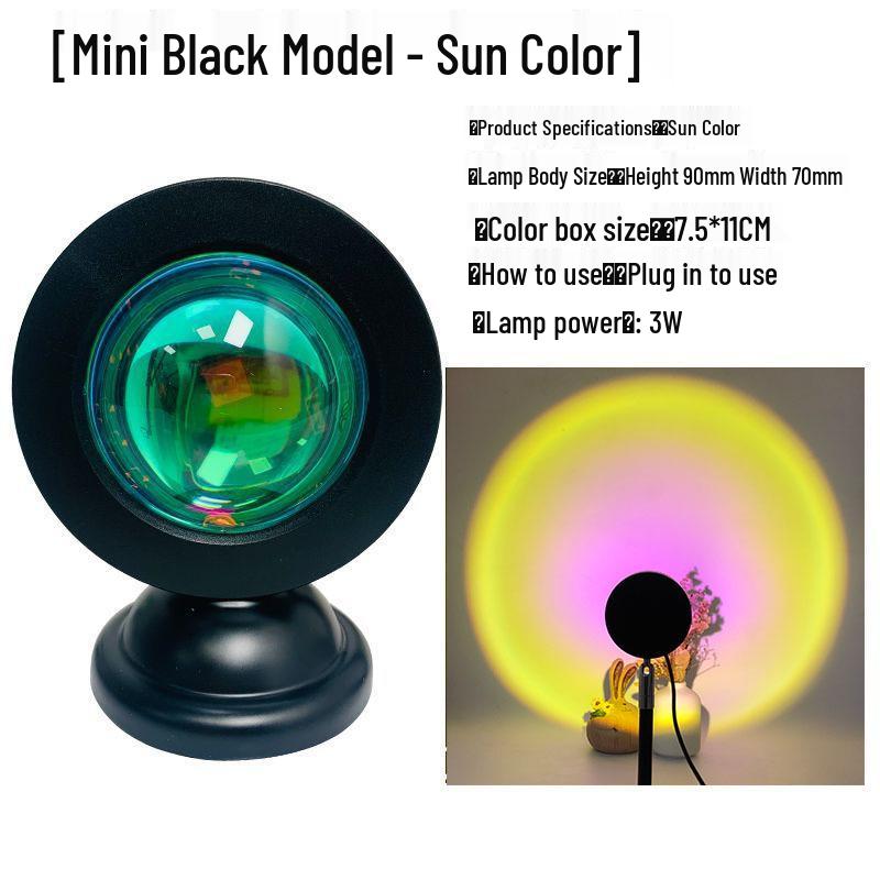 

Sunset Glow Atmosphere Projection Light - Night Table Lamp for Living Room & Bedroom