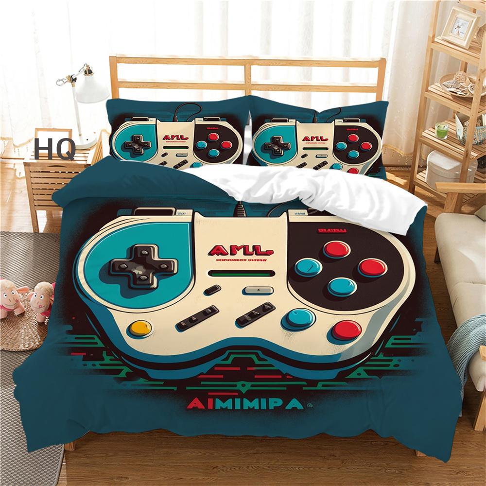 Spielkonsole Bedruckte Bettbezüge Doppelbett Bettwäsche-Set Bezug Mann Kind Design Hochrangige Heimtextilien