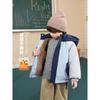 Right European Style Boys' Winter Clothing, Fleece-Lined Cotton Jacket with Hood, Boys' Coat, New Winter Style Children's Clothing, Baby Warm Top