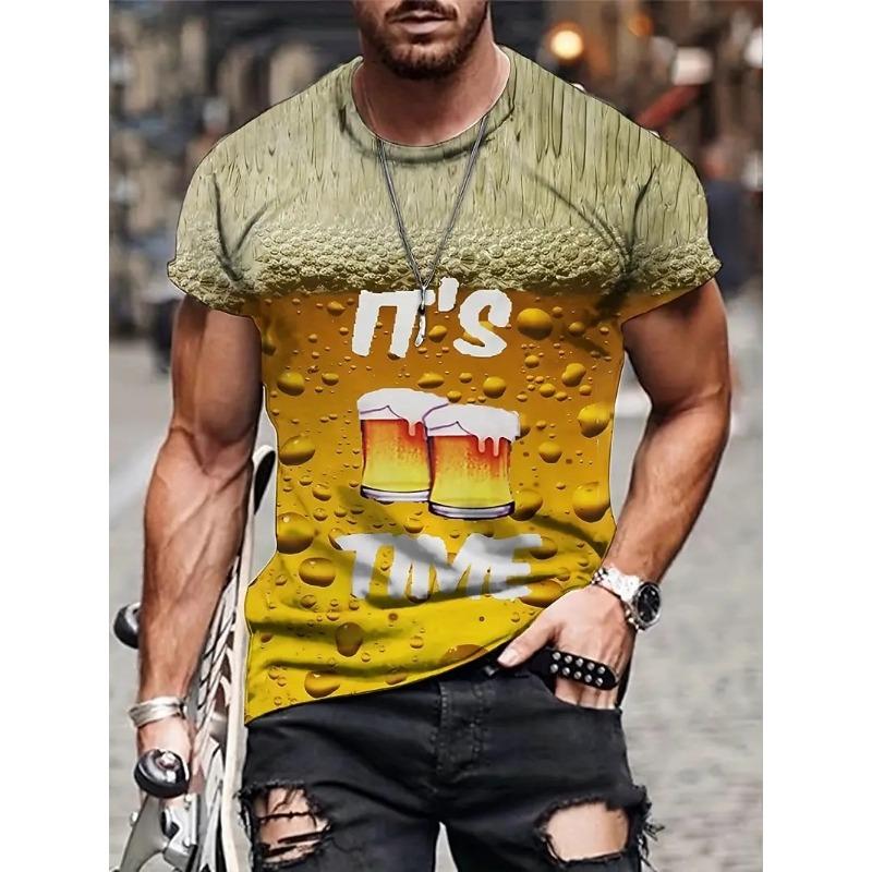 

Men s Graphic Animal Lion T Shirt Short Sleeve T shirt 3D Print Crew Neck Shirt Vintage Fashion Designer Outdoor Daily Sports Black Yellow 3XL