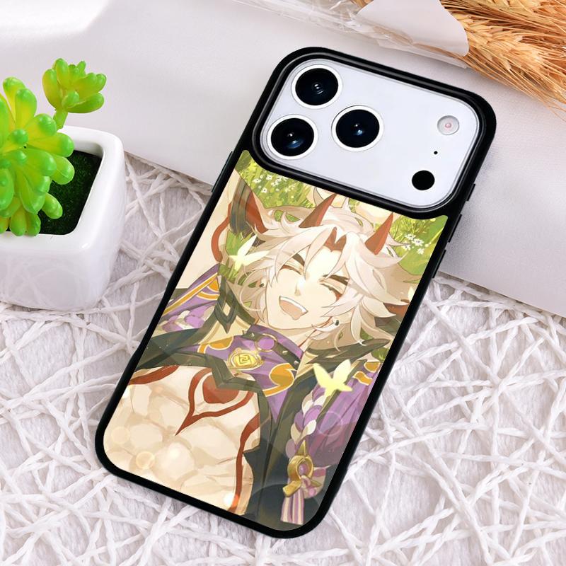 Genshin Impact Arataki Itto Phone Case for iPhone 17 Air 16 15 11 12 14 13 Pro Max Shockproof Cover