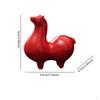 Figurine Ceramic Horse Statue Modern Collectible Chinese Year Decoration Sculpture for Bedroom