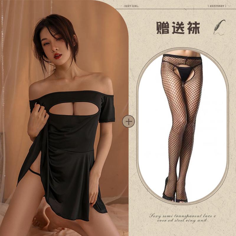 Sex underwear sexy hollow temptation free hot pure desire suit