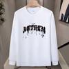 Street Trendy Brand Hiphop Hip-Hop Long-Sleeved T-Shirt Men'S Bottoming Shirt Versatile Crew Neck Half-Sleeved Top