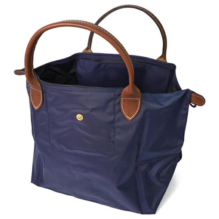 Longchamp Borsa Tote a Forma di Raviolo Pliage Original Pieghevole Grande Capacità Colore Unico Tela di Poliammide Riciclata e Pelle di Mucca Media 1623089P68
