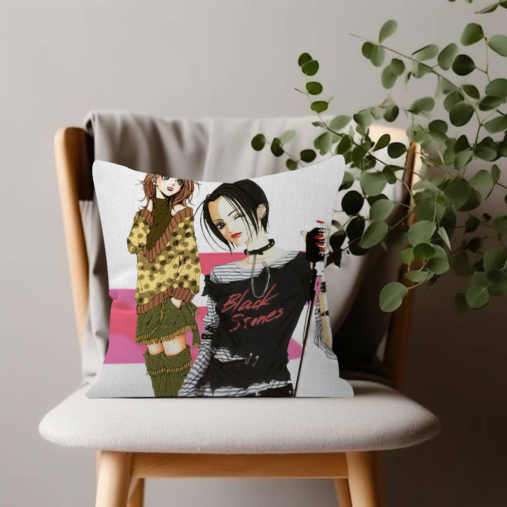 Anime Figures Nana Cushion Cover Inches Farmhouse Decor Home Throw Pillow Covers For Couch Decorations