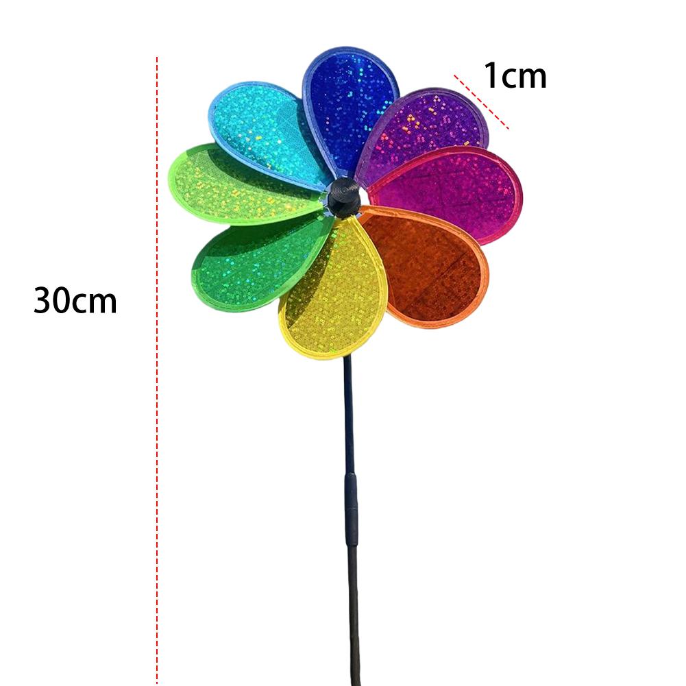 Flower Windmill Wind Spinner Stake Outdoor Decor for Your Patio and Lawn Rotating Sunflower Wind Spinner Stake Garden Decor