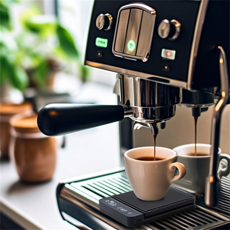 Waterproof Electronic Scale Portable Electric Coffee Scale Digital Espresso Scale Kitchen Scale for Coffee Beans Powder