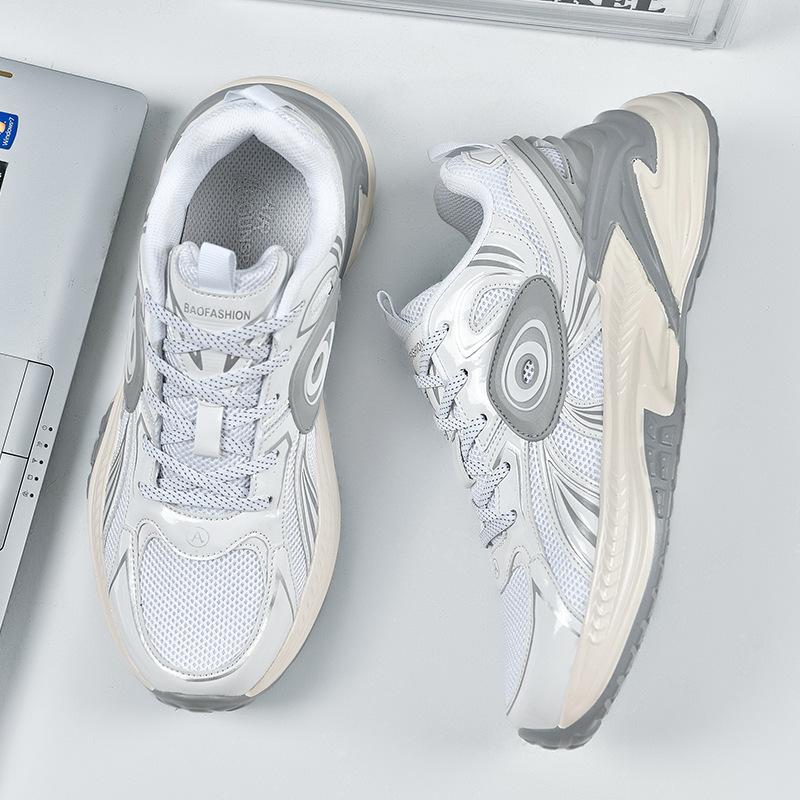 Dad shoes women's spring and summer thick-soled casual sports shoes women's mesh breathable height increase lightweight soft-soled non-slip running sh