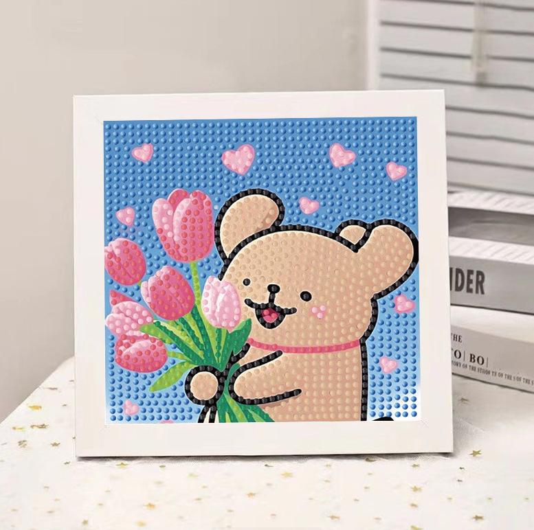 High-End Diamond Painting Diy Van Gogh Starry Sky Cat Creative Handmade Toy Table Decoration Diamond Painting With Frame