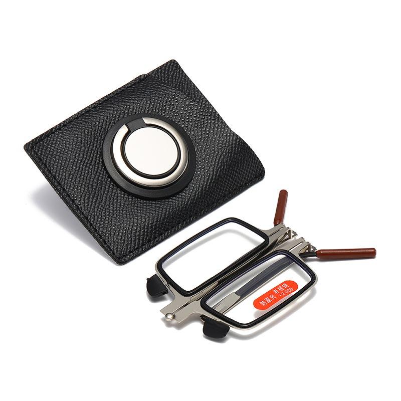 

Тонкие Легкие Складные Очки для Чтения Женские Мужские Очки модные очки для чтения +1.00 серебряный