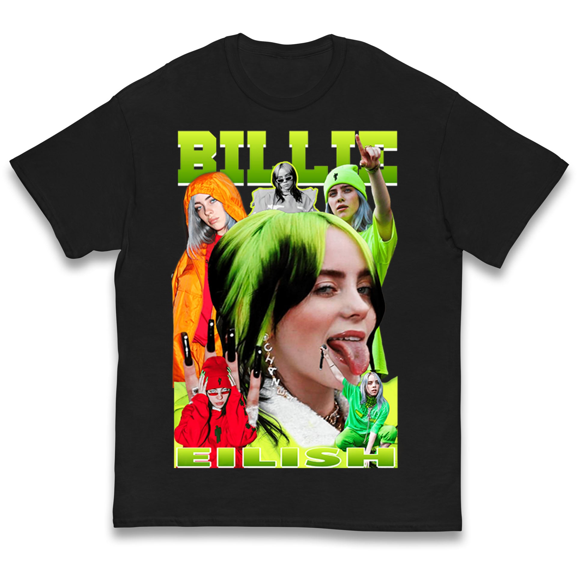 Billie Eilish Green Kids T Shirt 140