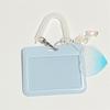 Simple Student Kids Lanyard Card Holder Slim Wallet Boys Pu Id Certificate Bus Door Credit Card Bag for Girls Zipper Coin Purses