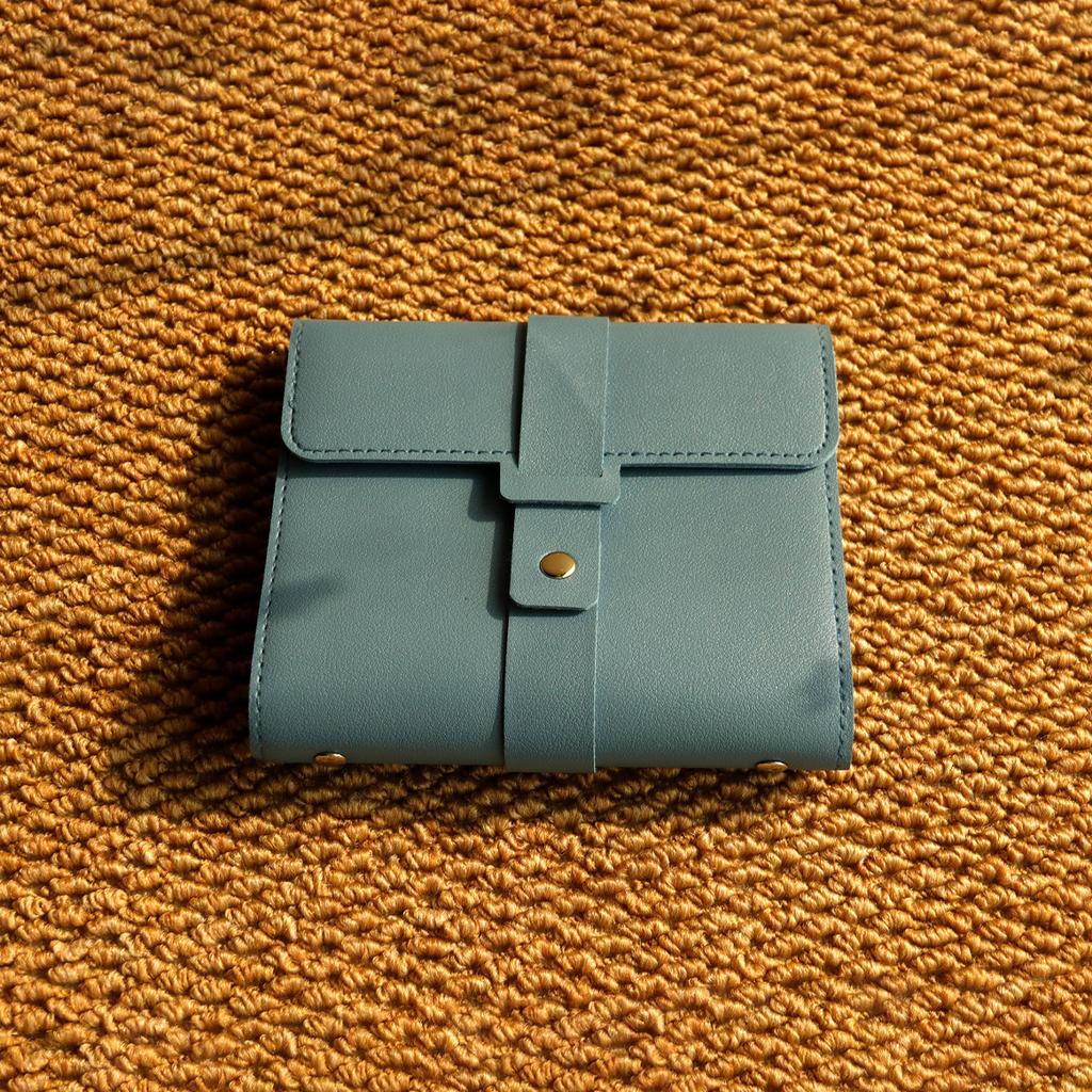 1PC PU Leather Ear Stud Storage Bag Multi-layer Jewelry Finishing Storage Organizer Book Type Storage Bag For Earrings Rings