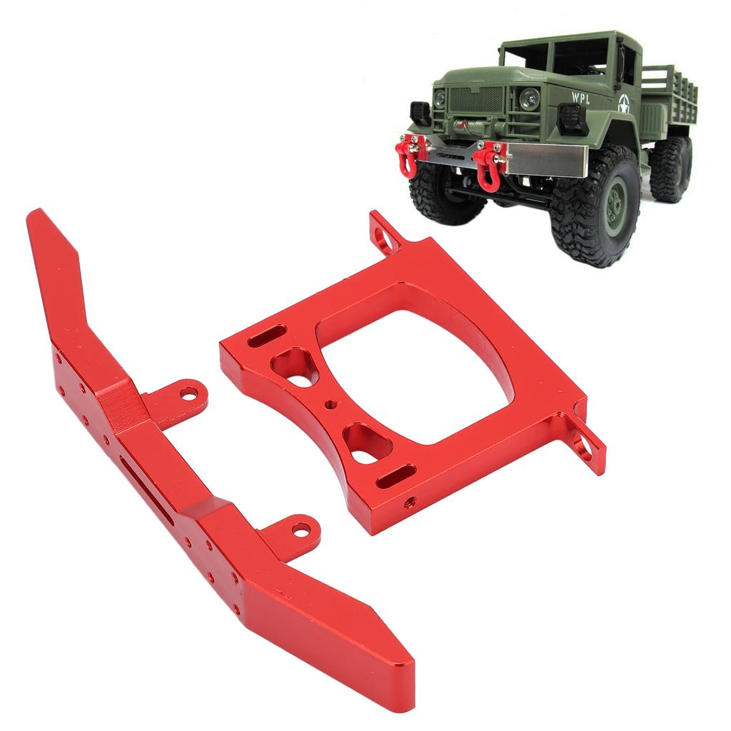 RC Metal Bumper Front Rear Car Set Aluminum for WPL B14 B16 Q60 Q61 1Celsius16 Remote Control Car