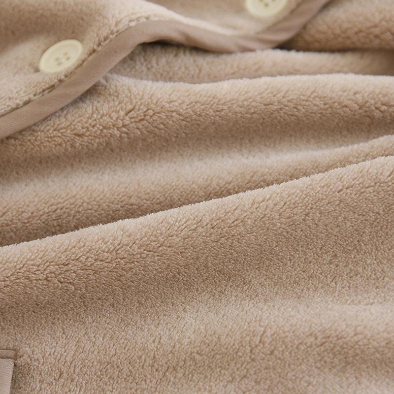 Cozy Autumn/Winter Fleece Pajama Set for Couples – Warm, Loose, and Suitable for Outdoor Wear