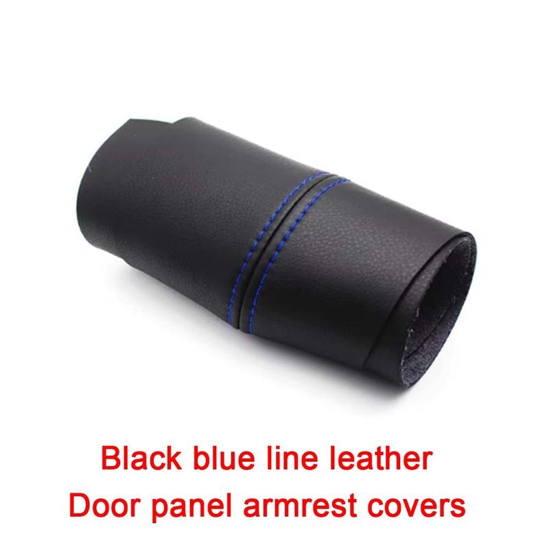 Black Leather Door panel armrest covers Black For Volkswagen Golf 4 MK4 Jetta Bora 1998 1999 2000 2001 2002 2003 2004 2005