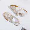 Women Comfortable Casual Shoes Soft Leather White Shoes Summer 204 New Lace Up Flat Casual Sports Shoes Women Running Shoes