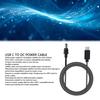 Rectangular Satellite DC Power Cable Replacement USB C To DC 100W 2m/6.5ft For 65W PD Power Supply