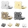 Magnetic Snap Buttons Metal Plum Blossom Sew On Button Clasps Fasteners for Purses Handbag Clothes DIY Accessories