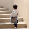 Entzückende Kinder Bärenmuster Vichy-Tragetasche Stilvolle Frühlings-Umhängetasche für Mädchen