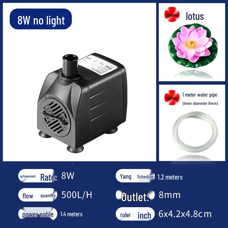 Bonsai Aquarium Leise Wasserpumpe mit Filtration für kleine Teiche