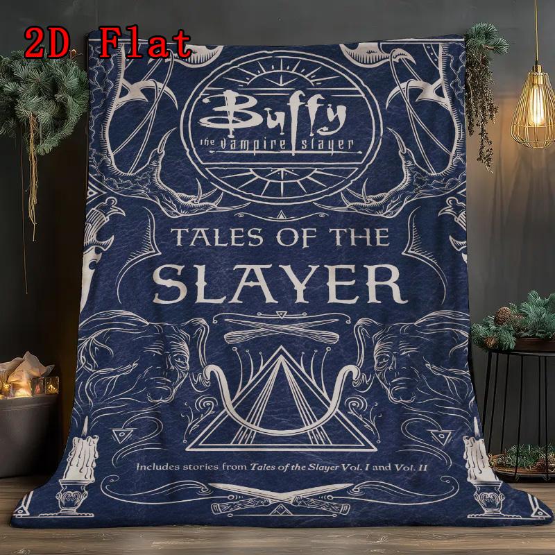Buffy the Vampire Slayer series 2D Flat Pattern Flannel Blanket High quality All Seasons Warmth and Comfort Perfect for Christmas Gifts.PMT0914031