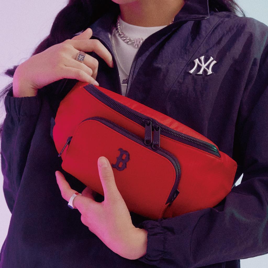 New MLB Polyester Crossbody Bag, Sling Bag, Fanny Pack Regular Unisex Red 32BGCI111-43R