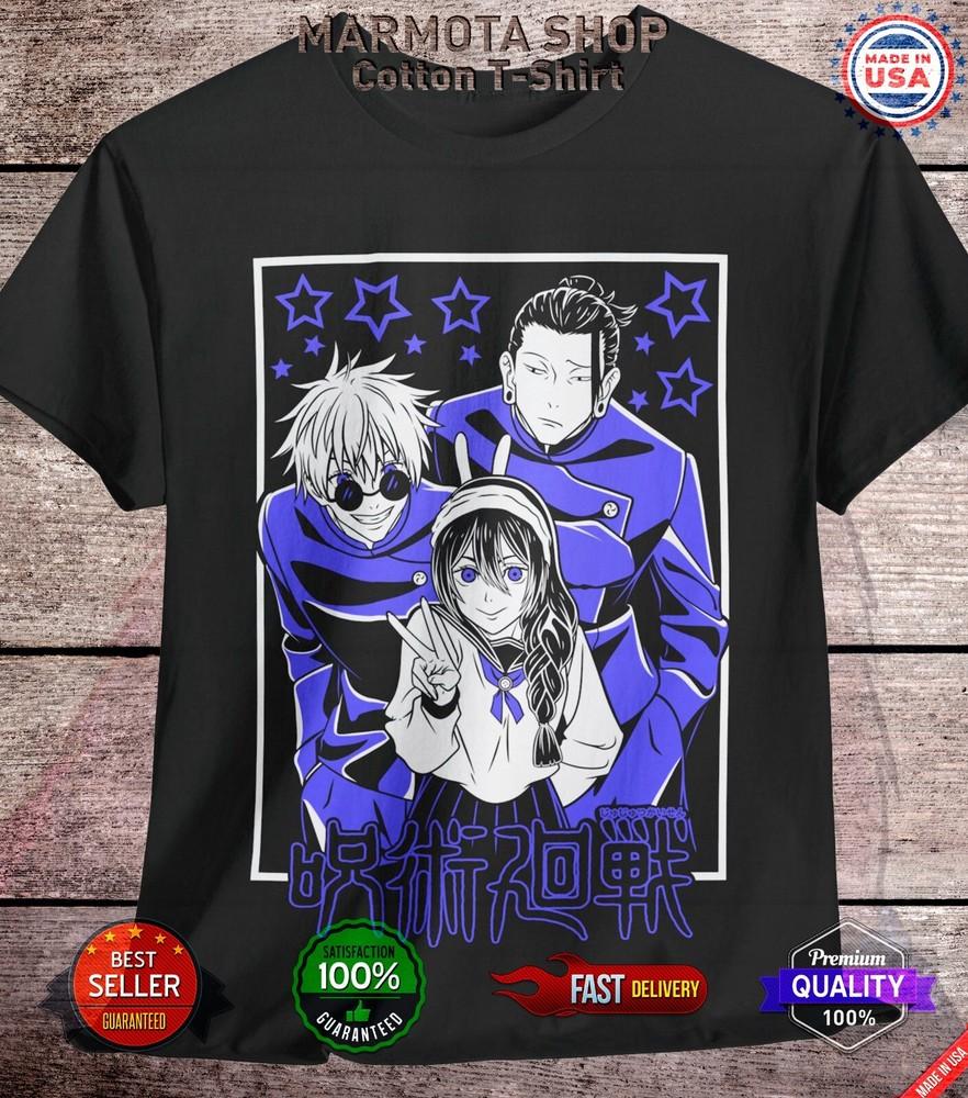 

Gojo Satoru Jujutsu Kaisen T-Shirt Suguru Geto Riko Anime Japanese Tee Shirt JJK M
