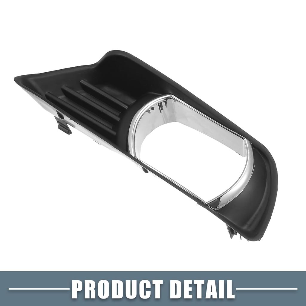 ABSOPRO Left and Right Side Fog Lamp Grille Cover Part Numbers Compatible with Toyota Camry 2007 2008 1 Pair Trim, 5212706040/5212806040, 2009, Black,