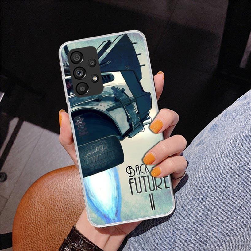 Back To The Future Time Machine Phone Case For Samsung Galaxy A17 A16 A15 A14 A13 A57 A56 A55 A54 A53 A37 A36 A35 A34 A33 A26 A2