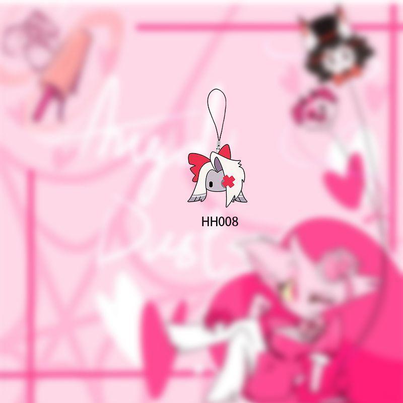 Alastor Doudou Eyes Keychain Vaggie Cell Phone All Staff Set Bag Decoration Adam Accessories Kawaii Lucifer Pendant Gift