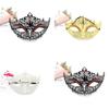 Costume Prop Mask With Metal Embellishments And Rhinestones For Halloween Party