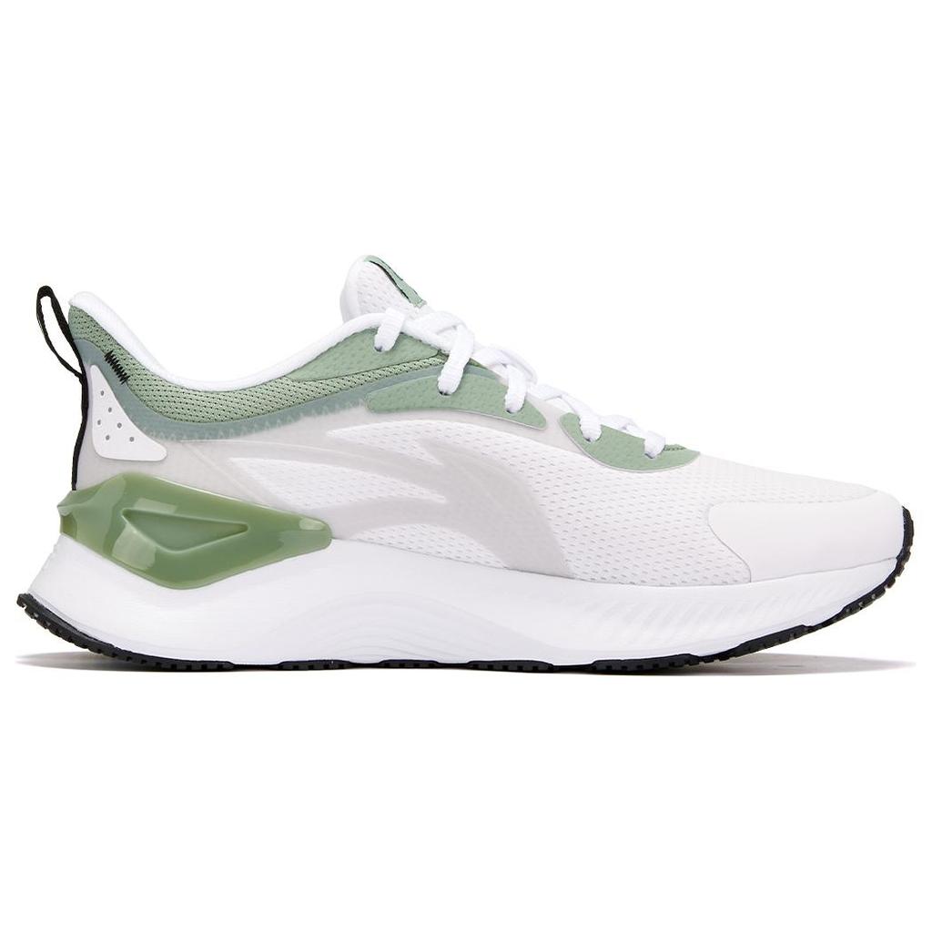 New LiNing YueYing 3.0 Cushioned Wear Resistant Breathable Low Top Running Shoes Women's White Green ARHU024-3