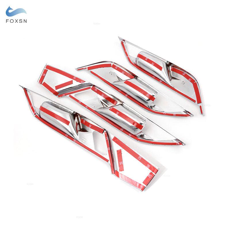 For BMW X1 F48 X2 F47 2016 2017 2018    4pcs Car Styling Interior Door Panel Bowl Cover Trim Sticker