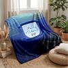 Preston North End Football Print Flannel Blanket, Soft Warm Lightweight Throw Blanket for Sofa Bed Camping