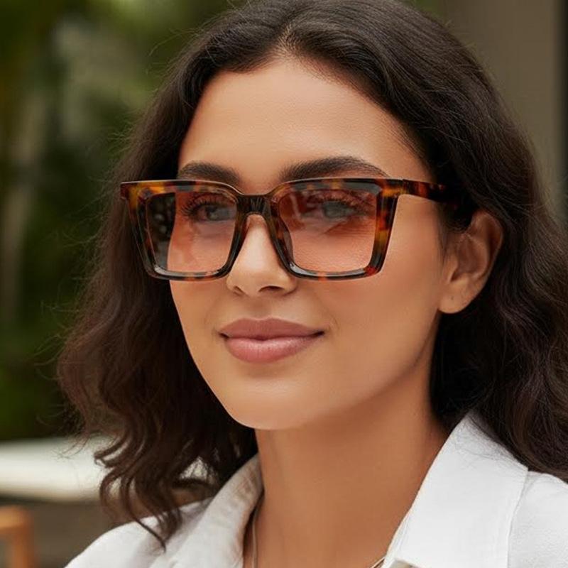 Women's sunglasses men's retro square sunglasses