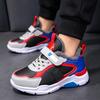 Children's Faux Leather Running Shoes with Plush Lining Durable Sole Lightweight Design Adjustable Strap for Active Kids Outdoor Use