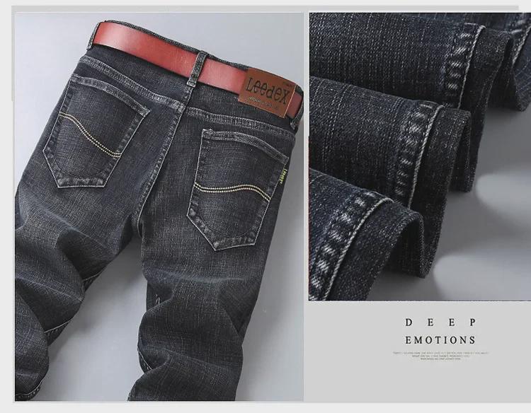 Leedex Herre Vår/Sommer Rettben Elastiske Jeans - Casual og Lettvekt