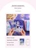 Fu You B6 PU Magnetic Buckle Rose Heartfelt Words Series Cute Girl Character Journal Notebook