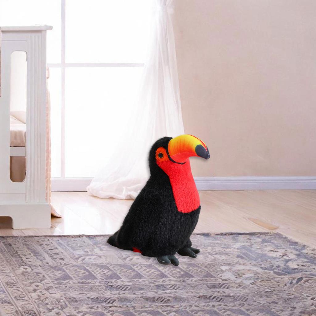 Tukan Spielzeug Realistisch Kuschelig Dekoration Gastgeschenke Multifunktionales Geschenk Stoffpuppe Robust für
