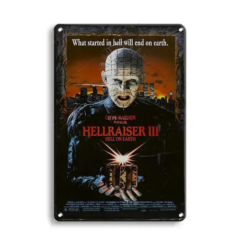 FJ Decor Classic Horror Movie Metal Tin Signs Plaque Retro Decorative Plate Bar Club Pub Wall Decoration Rusty